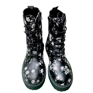 Jellypop Black Combat Boots
